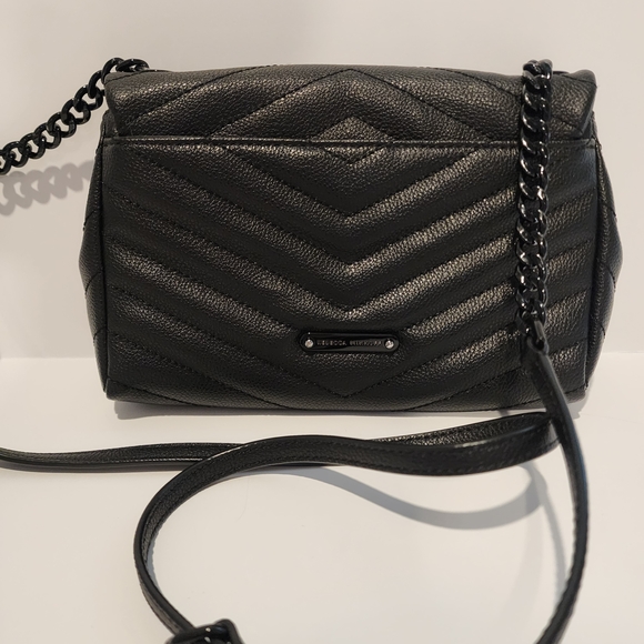 Rebecca Minkoff Black Chevron Crossbody Bag - Picture 2 of 11